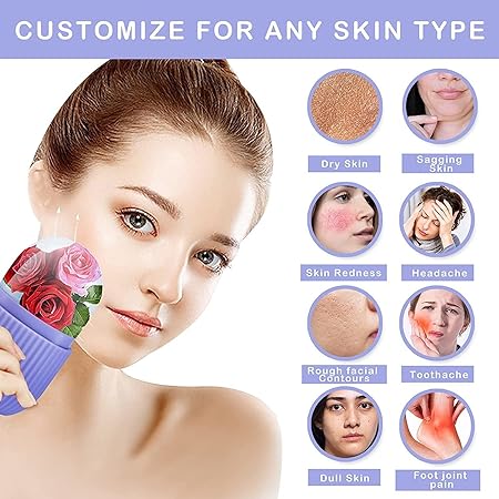 Reusable Facial Ice Roller Tightens Pores, Reduces Puffiness & Boosts Glow