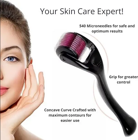 Derma Roller Tool Clearer Skin Fewer Marks & Healthier Hair Growth Solution