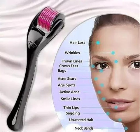 Derma Roller Tool Clearer Skin Fewer Marks & Healthier Hair Growth Solution