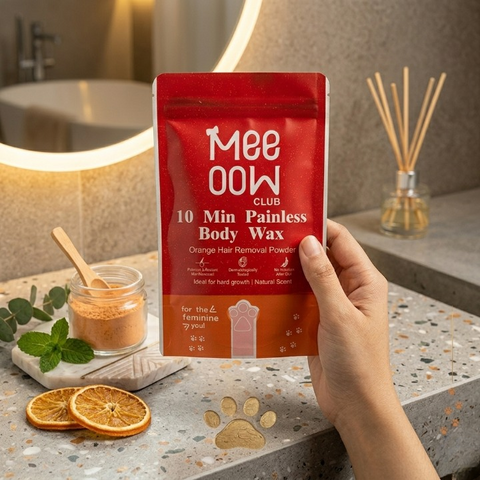 Meow Club Wax Powder Painless Hair Removal & Smooth Skin in Just 10 Minutes