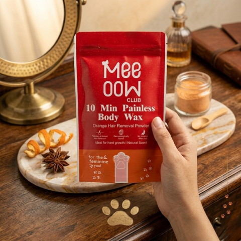 Meow Club Wax Powder Painless Hair Removal & Smooth Skin in Just 10 Minutes