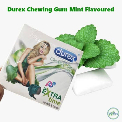 Durex Chewing Gum Mint Flavor 8 Pieces Convenient Pack