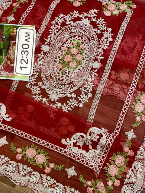 Floral Fantasy – Chikankari Lawn 3-Piece Suit