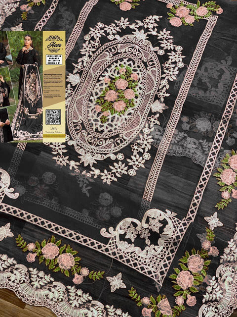 Floral Fantasy – Chikankari Lawn 3-Piece Suit