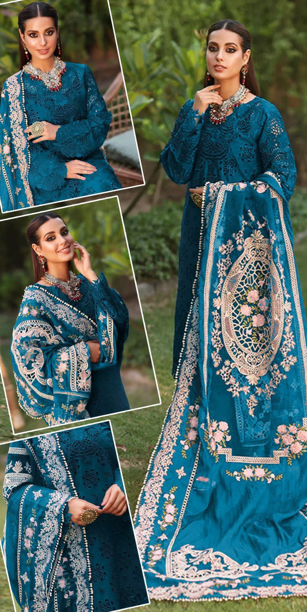 Floral Fantasy – Chikankari Lawn 3-Piece Suit