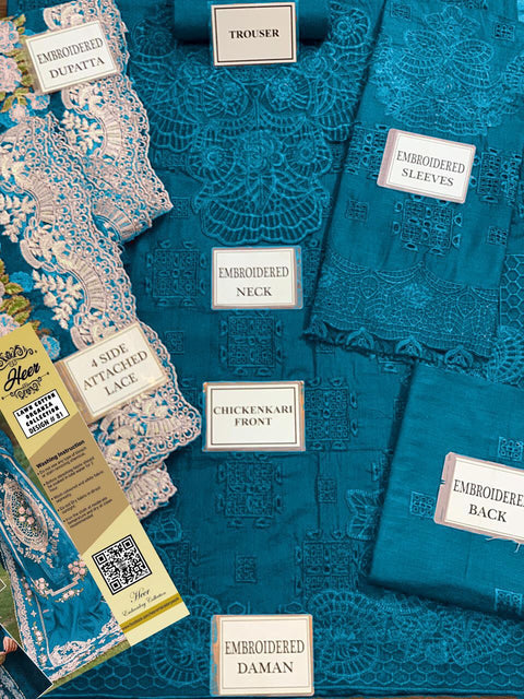 Floral Fantasy – Chikankari Lawn 3-Piece Suit