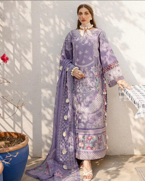 BIN ILYAS – Embroidered Cotton Collection Premium 3-Piece Suit