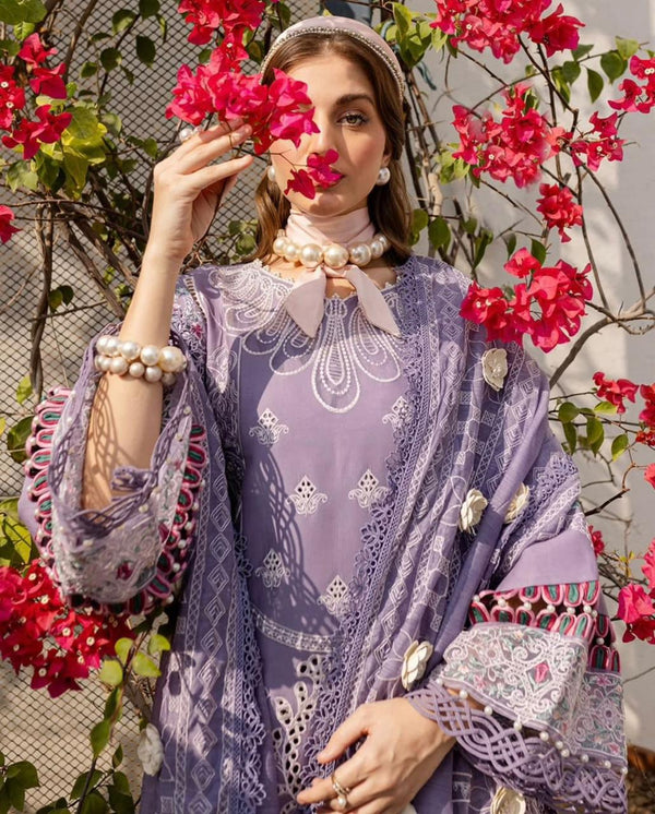 BIN ILYAS – Embroidered Cotton Collection Premium 3-Piece Suit