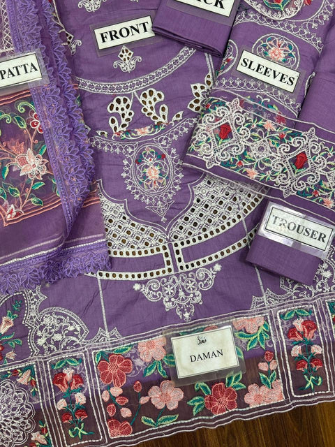 BIN ILYAS – Embroidered Cotton Collection Premium 3-Piece Suit