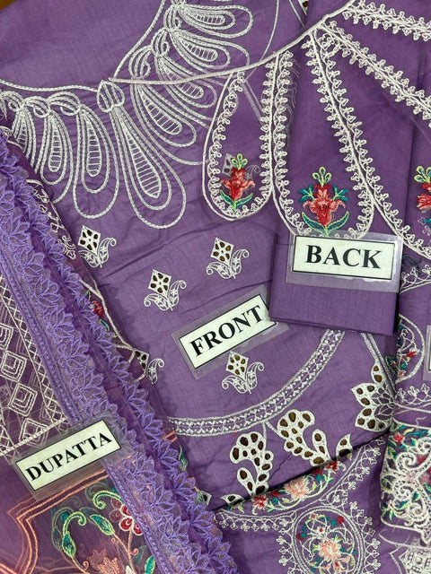 BIN ILYAS – Embroidered Cotton Collection Premium 3-Piece Suit