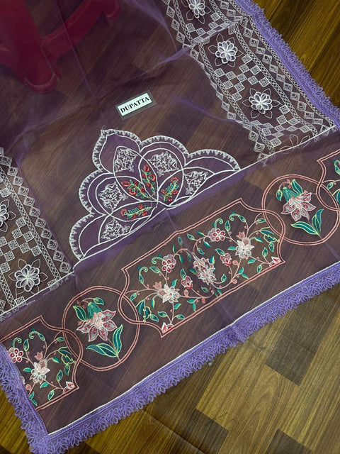 BIN ILYAS – Embroidered Cotton Collection Premium 3-Piece Suit
