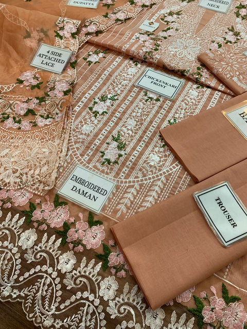 ELAF Chickenkari Collection Eid Edition embroidered 3-piece suit