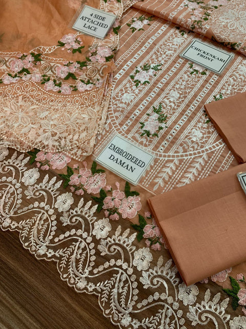 ELAF Chickenkari Collection Eid Edition embroidered 3-piece suit